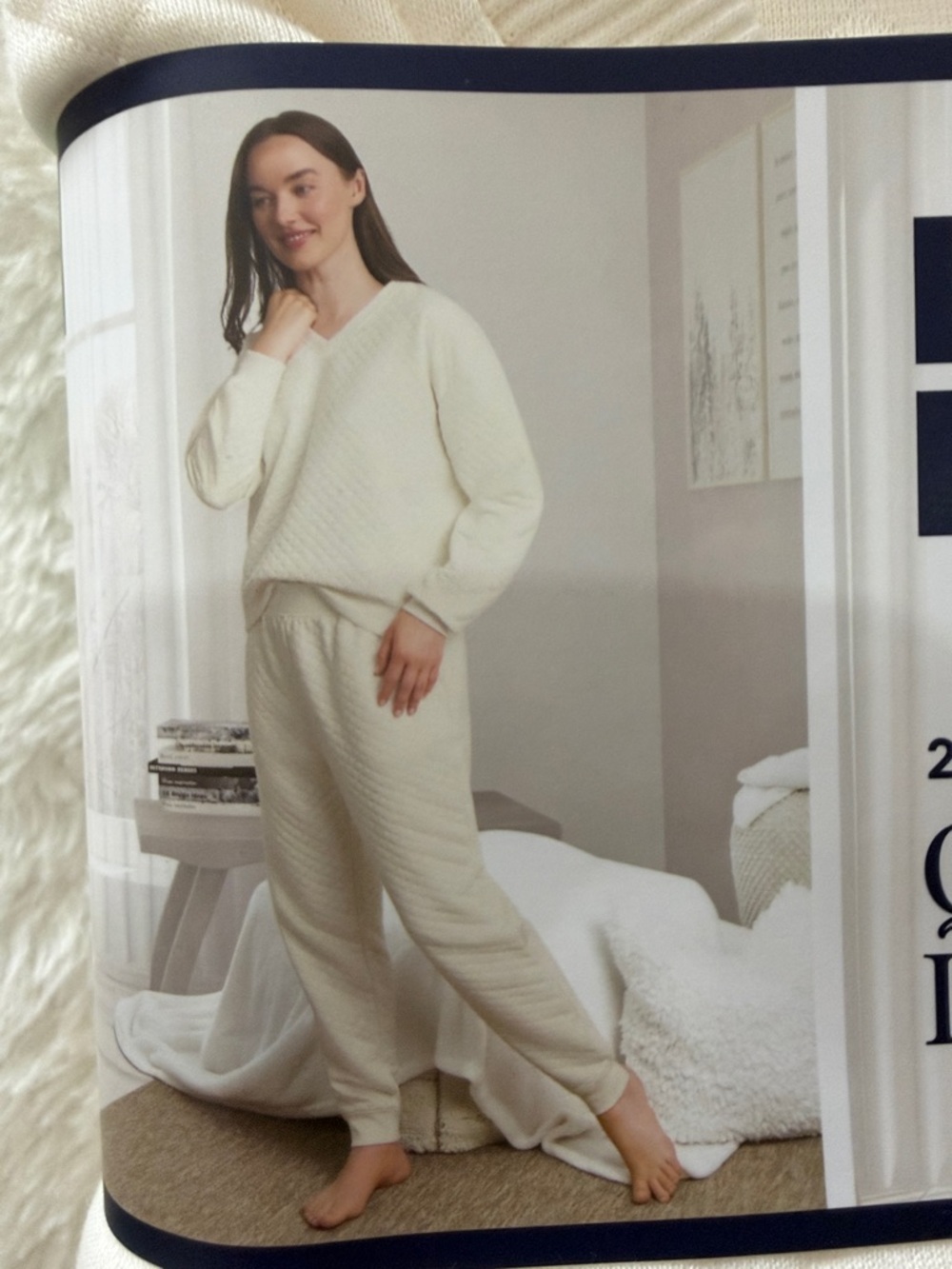 Lands' End Quilted 2-Piece Lounge Matching Set